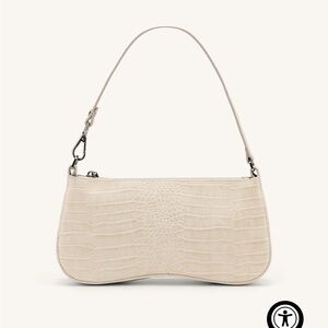 JW Pei Eva Shoulder Handbag - Ivory Croc